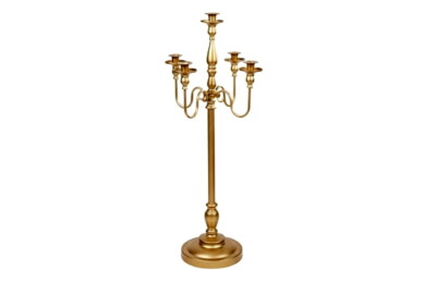 Chandelier Métal Doré 4 Branches - 01