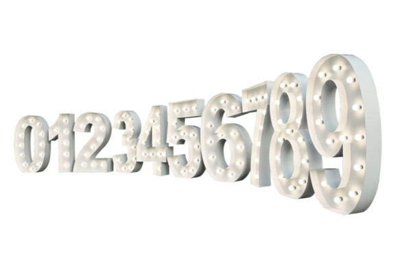 Chiffres 0 à 9 Lumineux XXL - 01