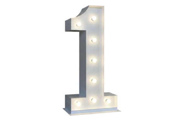 Chiffre 1 Lumineux XXL - 01