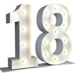 Chiffre 18 Lumineux XXL - 01