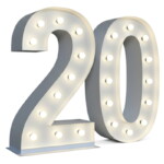 Chiffre 20 Lumineux XXL - 01
