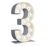 Chiffre 3 Lumineux XXL - 01
