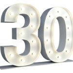 Chiffre 30 Lumineux XXL - 01