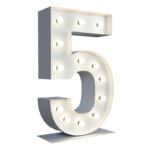 Chiffre 5 Lumineux XXL - 01