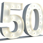 Chiffre 50 Lumineux XXL - 01