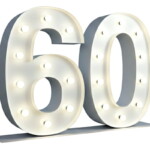 Chiffre 60 Lumineux XXL - 01