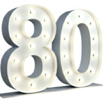 Chiffre 80 Lumineux XXL - 01