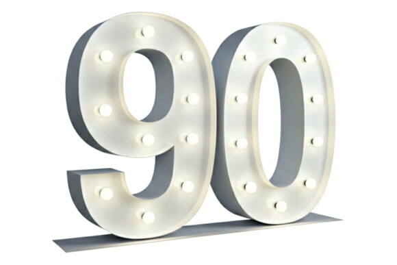 Chiffre 90 Lumineux XXL - 01
