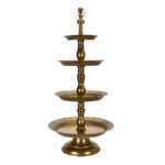 Présentoir Métal Doré Vieilli - 02