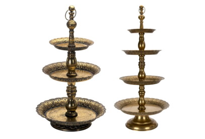 Présentoir Métal Doré Vieilli - 03