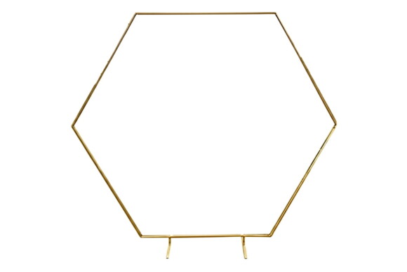Structure Hexagonale Or - Backdrop ou Ballons 02