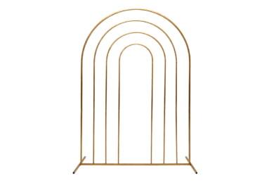 Structure Rainbow Or - Backdrop ou Ballons 02