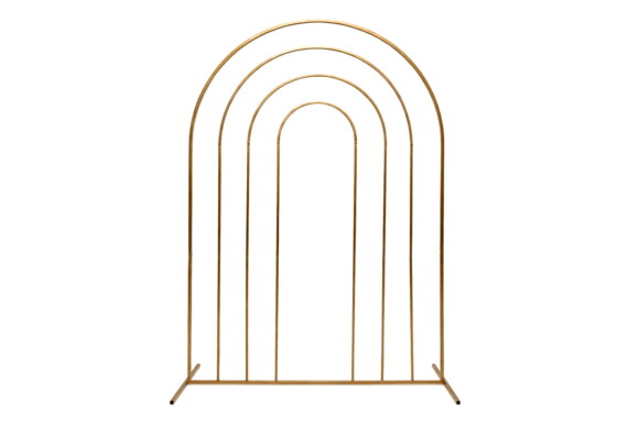 Structure Rainbow Or - Backdrop ou Ballons 02