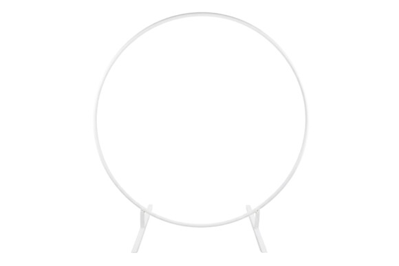 Structure Ronde Blanche - Backdrop ou Ballons 01