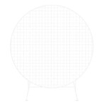 Structure Ronde Maille Blanc - Backdrop ou Ballons 01