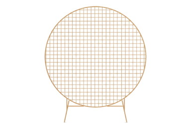 Structure Ronde Maille Or - Backdrop ou Ballons 01