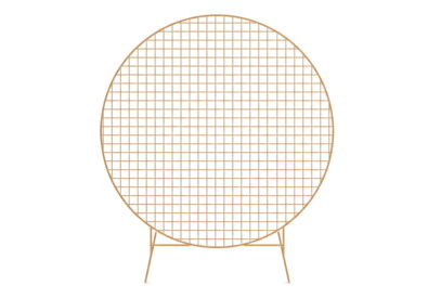 Structure Ronde Maille Or - Backdrop ou Ballons 01