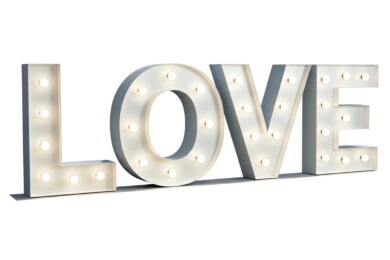 Texte Love Lumineux XXL - 01