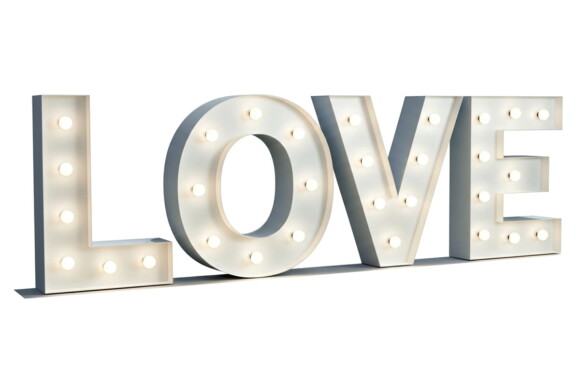 Texte Love Lumineux XXL - 01